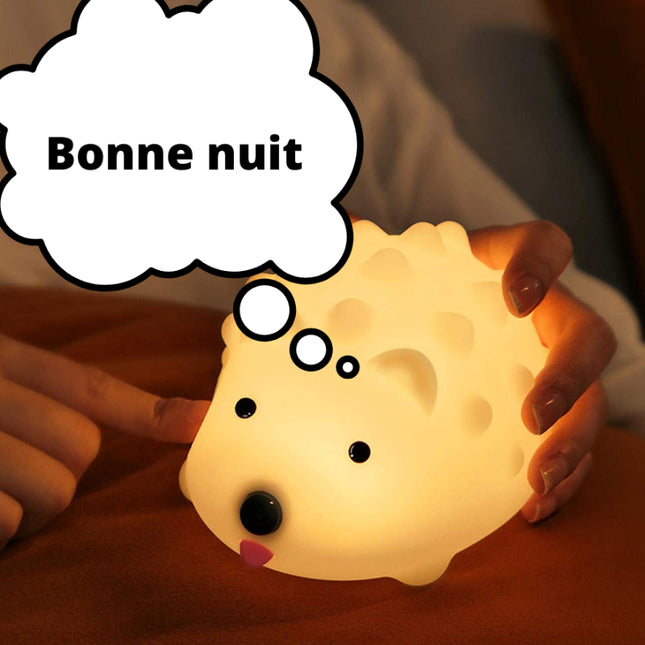 Luz quitamiedos erizo silicona recargable