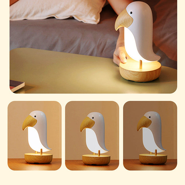Lámpara de noche infantil tucán madera