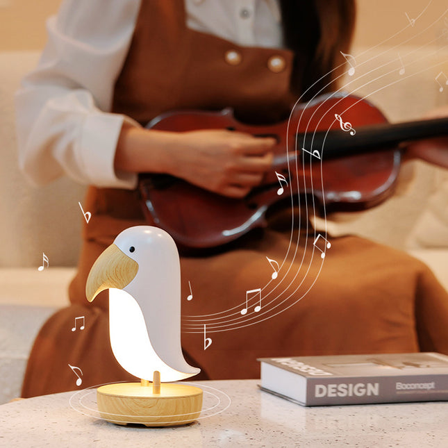 Lámpara de noche infantil tucán madera