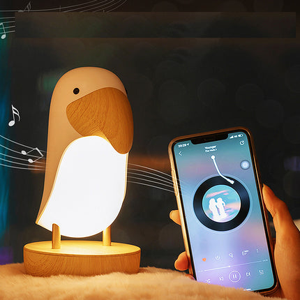 Lámpara de noche infantil tucán madera