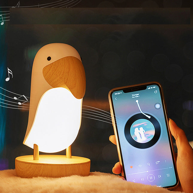 Lámpara de noche infantil tucán madera