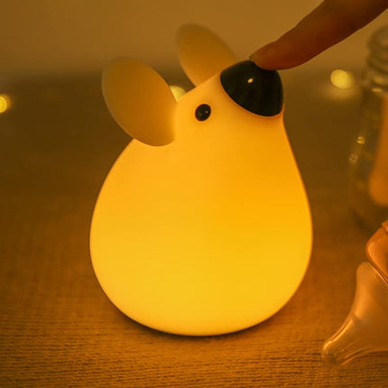 Luz nocturna infantil ratoncito recargable