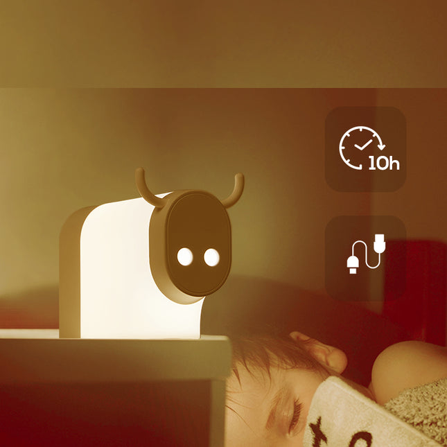 Luz de noche infantil forma vaca