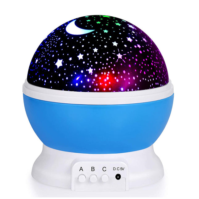 Proyector de estrellas giratorio lámpara infantil