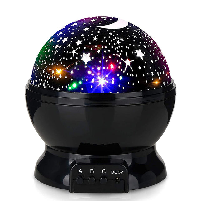 Proyector de estrellas giratorio lámpara infantil