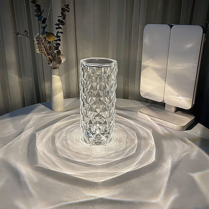 Lámpara de cristal decorativa con proyección