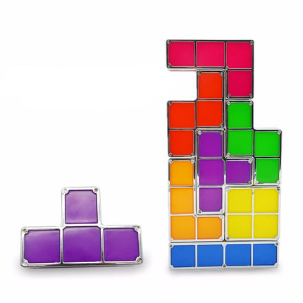 Lámpara de bloques Tetris luz LED