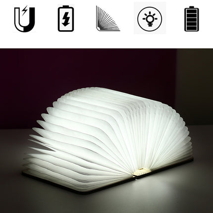 Lámpara LED plegable en forma libro