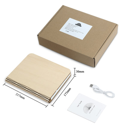 Lámpara LED plegable en forma libro