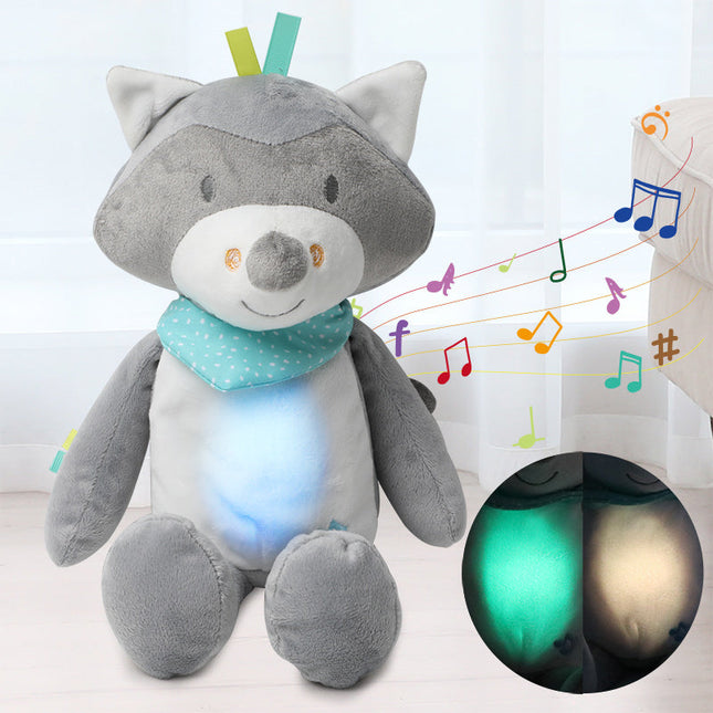 Peluche musical zorro con luz nocturna