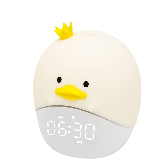 Despertador infantil digital con luz pollito