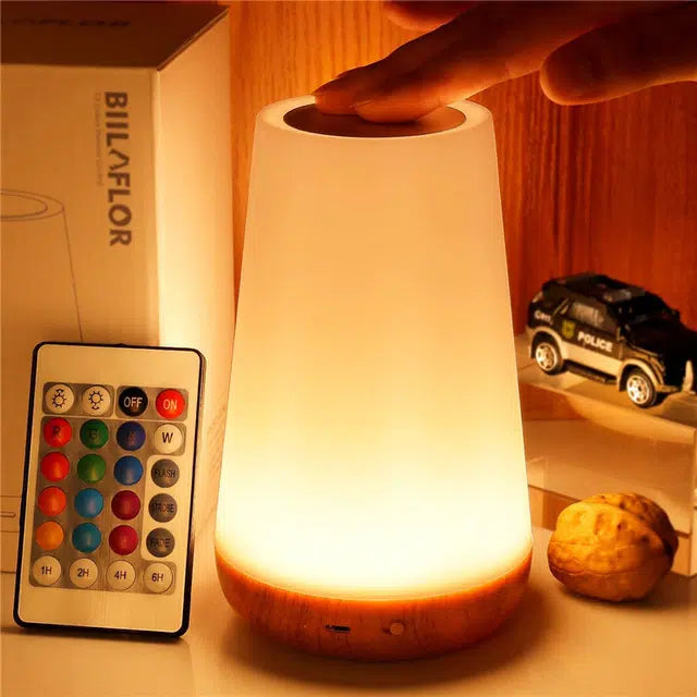 Luz nocturna táctil con mando