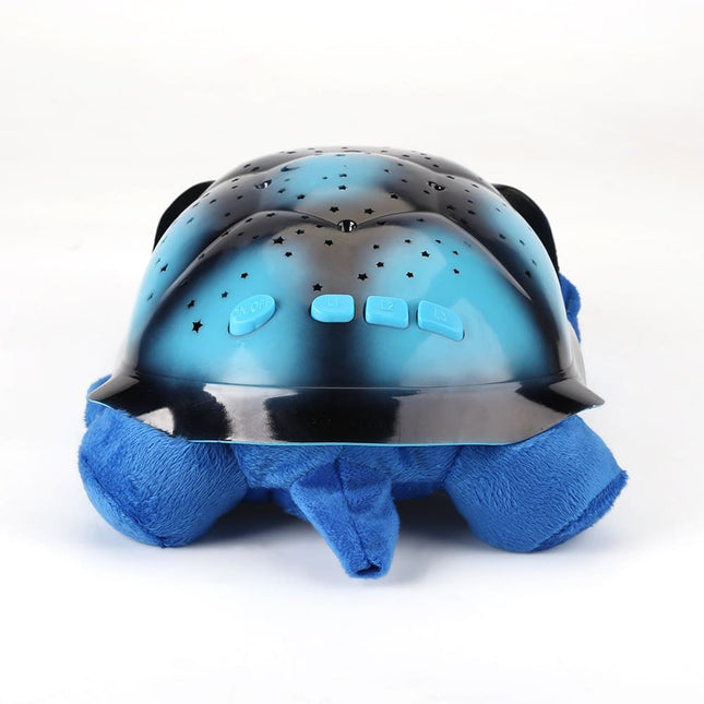 Peluche tortuga proyector de estrellas musical
